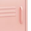 vidaXL Nightstands 2 pcs Pink 35x35x51 cm Steel