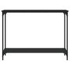 vidaXL Console Table Black 101x30.5x75 cm Engineered Wood
