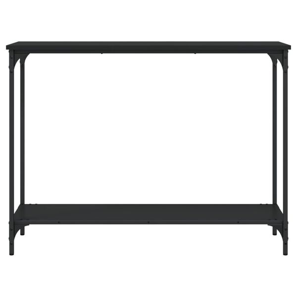 vidaXL Console Table Black 101x30.5x75 cm Engineered Wood