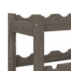 vidaXL Wine Rack for 56 Bottles Grey Solid Wood Pine
