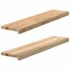 vidaXL Window Sills 2 pcs&nbsp;Untreated 90x20x2 cm Solid Wood Oak