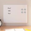 vidaXL Wall-mounted Magnetic Board White 40x30 cm Tempered Glass