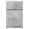 vidaXL Bedside Cabinet Concrete Grey 39x35x65 cm Engineered Wood