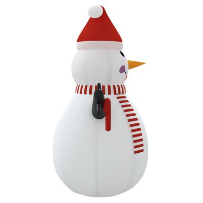 vidaXL Inflatable Snowman with LEDs 360 cm