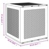 vidaXL Storage Box with Storage White 55 x 53 x 57 cm Polypropylene