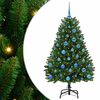 vidaXL Artificial Christmas Tree Green 150 cm PVC and Metal