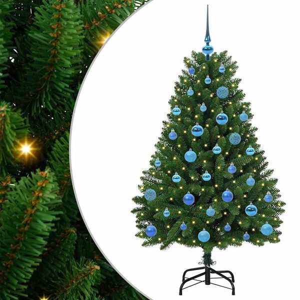 vidaXL Artificial Christmas Tree Green 150 cm PVC and Metal