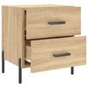 vidaXL Bedside Cabinets 2 pcs Sonoma Oak 40x35x47.5 cm Engineered Wood