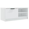 vidaXL TV Cabinets 2 pcs High Gloss White 80x35x36.5cm Engineered Wood