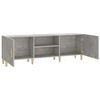 vidaXL TV Cabinet Concrete Grey 150x30x50 cm Engineered Wood