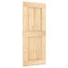 vidaXL Sliding Door NARVIK Natural and Black 85 x 210 cm (152.5 cm)
