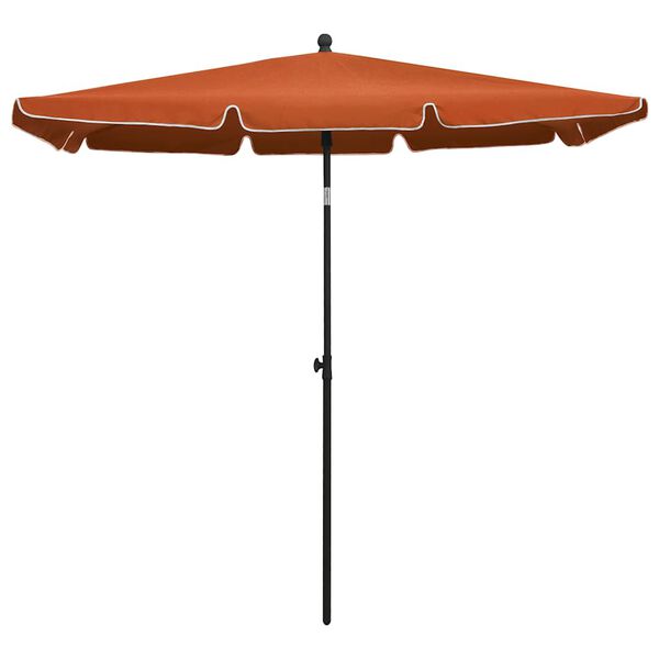 vidaXL Garden Parasol with Pole 210x140 cm Terracotta