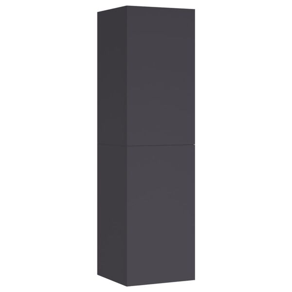 vidaXL TV Cabinets 2 pcs Grey 30.5x30x110 cm Engineered Wood