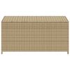 vidaXL Garden Storage Box Mix Beige 190L Poly Rattan