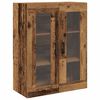 vidaXL Highboard with Drawer 2 pcs Old Wood Engineered Wood