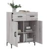 vidaXL Sideboard Grey Sonoma 69.5x34x90 cm Engineered Wood