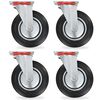 vidaXL Swivel Casters 4 pcs 200 mm