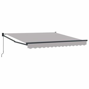 vidaXL Retractable Awning Light Grey 300 x 250 x 165 cm