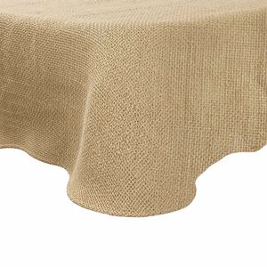 vidaXL Jute Tablecloth Natural &Oslash; 180 cm 100% Tossa Jute