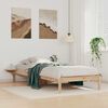 vidaXL Bed Frame with Side Tables Natural 80 x 220 cm Solid Pine Wood