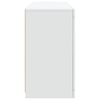vidaXL Sideboard with LED Lights White 123x37x67 cm