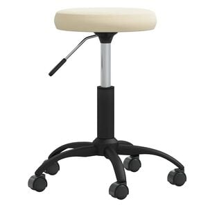 vidaXL Office Swivel Chair Cream Velvet
