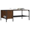 vidaXL Coffee Table with Rack Brown Oak 100x51x40 cm Engineered Wood