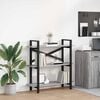 vidaXL Bookshelf Grey Sonoma 100 x 33.5 x 102 cm Engineered Wood