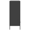 vidaXL Highboard Black 68x39x101.5 cm Steel