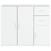 vidaXL Sideboard White 91x29.5x75 cm Engineered Wood