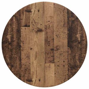 vidaXL Table Top Old wood &Oslash; 70 x 1.5 cm Engineered Wood