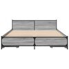 vidaXL Bed Frame with Drawers without Mattress Grey Sonoma 120x200 cm