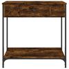 vidaXL Console Table Smoked Oak 75x34.5x75 cm Engineered Wood