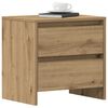 vidaXL Bedside Cabinet with Drawer 2 pcs Artisan Oak 45 x 34 x 44.5 cm