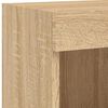 vidaXL 6 Piece TV Wall Units with LED Sonoma Oak Engineered Wood