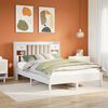 vidaXL Bookcase Bed without Mattress White 160x200 cm Solid Wood Pine