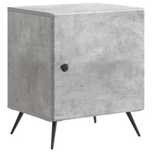 vidaXL Bedside Cabinet Concrete Grey 43 x 34.5 x 50 cm Engineered Wood