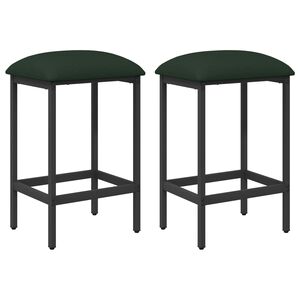 vidaXL Bar Stool 2 pcs Dark Green 40 x 32 x 64 cm Engineered Wood