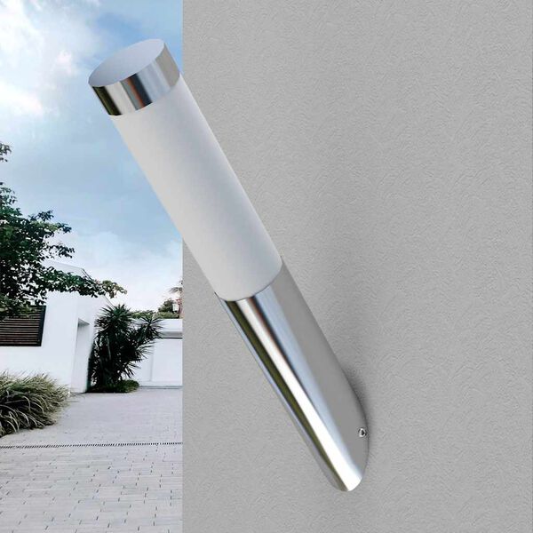 vidaXL Outdoor Wall Lights 2 pcs Stainless Steel