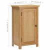 vidaXL Cupboard 45x32x85 cm Solid Oak Wood