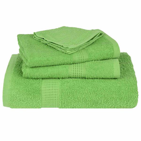 vidaXL Wash Towels "FROGN" 4 pcs Apple Green 30x30 cm 360 gsm