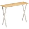 vidaXL Console Table with Live Edge 105x33x76 cm Solid Wood Mango