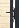 vidaXL Fence Gate Steel and Spruce Wood 413x75 cm