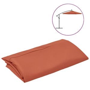 vidaXL Replacement Fabric for Outdoor Parasol Terracotta 350 cm