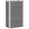 vidaXL Garden Raised Bed Grey 50 x 30 x 82 cm WPC and Aluminium