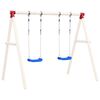 vidaXL Swing Seats with Ropes 2 pcs Blue 37x15 cm Polyethene