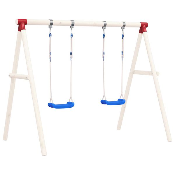 vidaXL Swing Seats with Ropes 2 pcs Blue 37x15 cm Polyethene