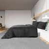 vidaXL Duvet Cover Set Black 200x220 cm Cotton