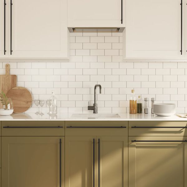 vidaXL Cabinet Handles 5 pcs Black 480 mm Stainless Steel