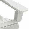 vidaXL Adirondack Chair White 82 x 74 x 92 cm HDPE